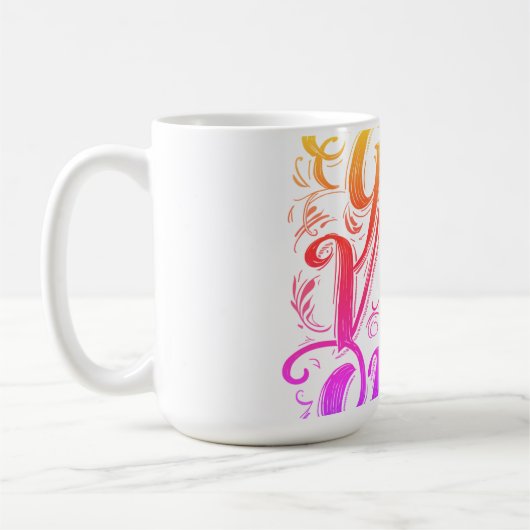 Mug Badge de script « Good Vibes Only » (Gauche)
