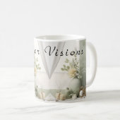Mug Badge d'ID d'entreprise du Rose Plaster (Devant droit)