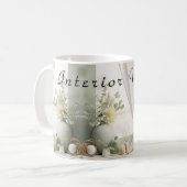 Mug Badge d'ID d'entreprise du Rose Plaster (Devant gauche)