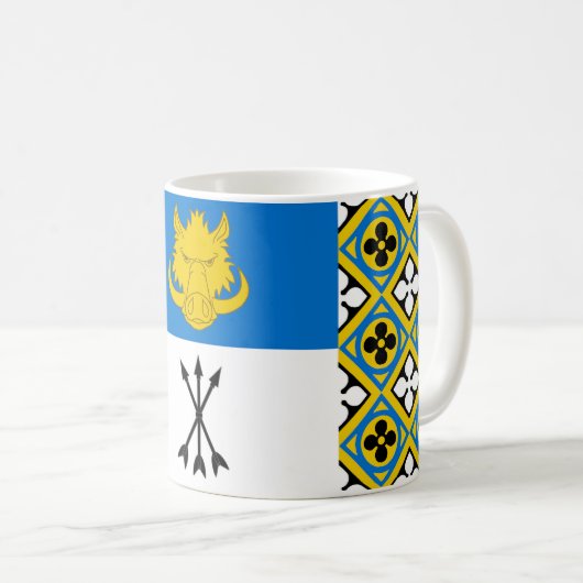 Mug Badge du canton de Vest Yorvik Populace (Devant droit)