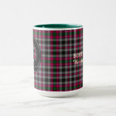 Mug Badge du clan Borthwick & Tartan (Centre)