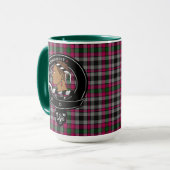 Mug Badge du clan Borthwick & Tartan (Devant gauche)