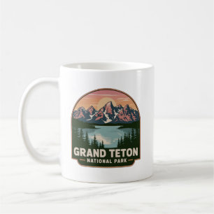 Mug Badge du Mont Sunset du Parc national de Grand Tet