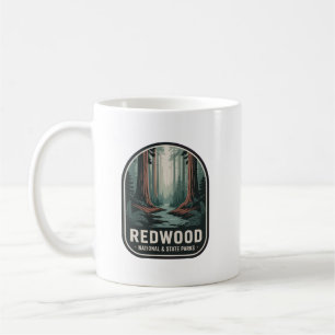 Mug Badge du parc national et des parcs d'État de Redw