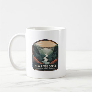 Mug Badge du pont du parc national de New River Gorge
