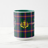 Mug Badge et tartan de clan Young  (Centre)