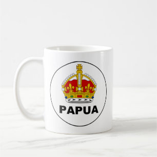 Mug Badge le territoire Papouasie,