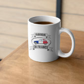 Mug Badge Oldtimer 2cv fabrique en France