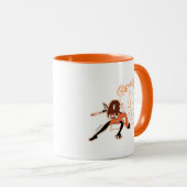 Mug Badge Rena Rouge (Devant droit)