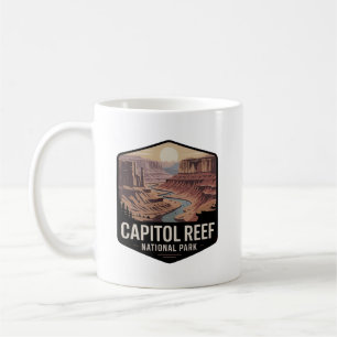 Mug Badge Rétro du Parc National de Capitol Reef
