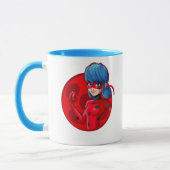 Mug Badge rouge Ladybug (Gauche)