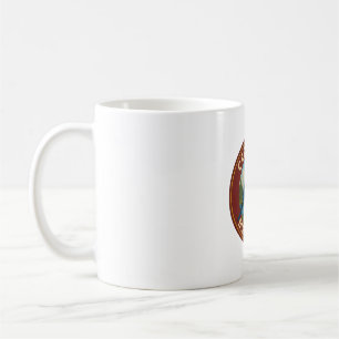 Mug Badge Vintage de l'oiseau bleu de montagne