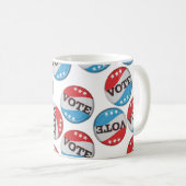 Mug Badge Vote Rétro (Devant droit)