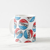 Mug Badge Vote Rétro (Devant gauche)