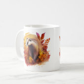 Mug Badger d'aquarelle des vaches d'automne - (Devant gauche)