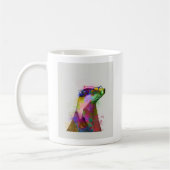 Mug Badger Rainbow Splash 2 (Gauche)