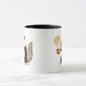 Mug Badger sophistiqué Fumer un tuyau (Centre)