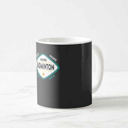 Mug Badminton (Devant droit)