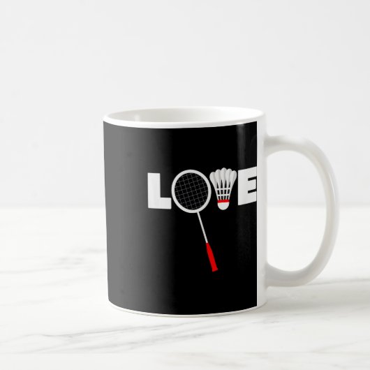 Mug Badminton - Amour  (Droite)