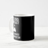Mug Badminton - Amusant Badminton Weekend Prévision (Devant gauche)