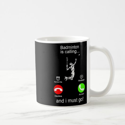 Mug Badminton Appelle (Droite)