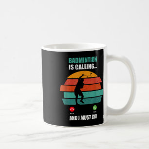 Mug Badminton Appelle Un Téléphone Pour Les Sports Act