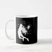 Mug Badminton Badminton Player Mens Squash Shuttle  (Gauche)