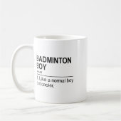Mug Badminton Boy Noun Définition Shuttle Badminton Pl (Gauche)