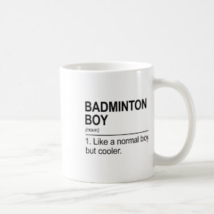 Mug Badminton Boy Noun Définition Shuttle Badminton Pl