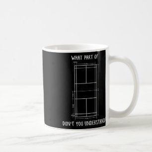 Mug Badminton Court Dimensions Funny Badminton Player