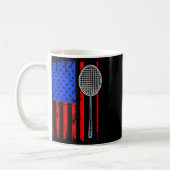 Mug Badminton Drapeau Américain (Gauche)