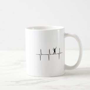 Mug Badminton Ecg Heartbeat Shuttle Pulse Fréquence 1
