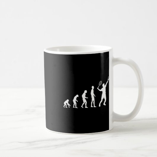 Mug Badminton Evolution Shuttle amusant (Droite)