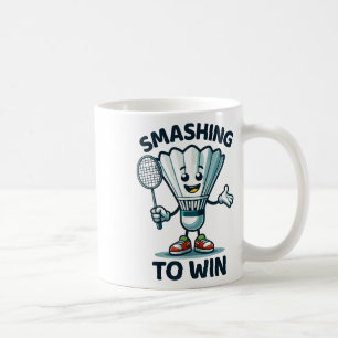 Mug Badminton Forever Cartoon Shuttle Et Racket Graphe