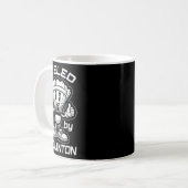 Mug Badminton Forever Cartoon Shuttle Et Racket Graphe (Devant gauche)