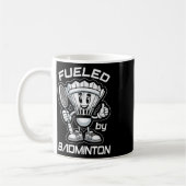 Mug Badminton Forever Cartoon Shuttle Et Racket Graphe (Gauche)
