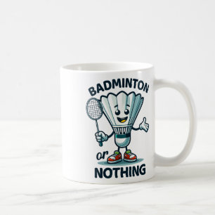 Mug Badminton Forever Cartoon Shuttle Et Racket Graphe