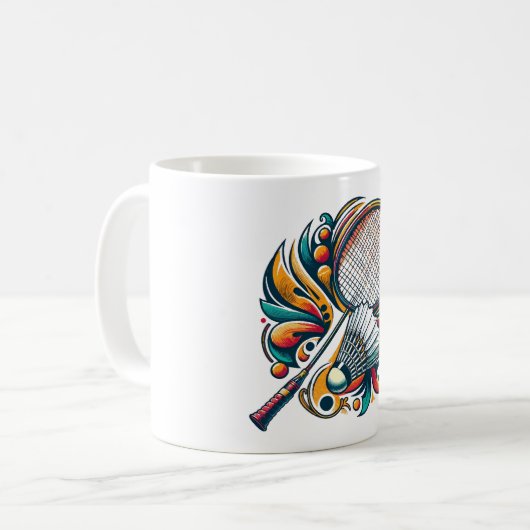 Mug Badminton Graphic (Devant gauche)