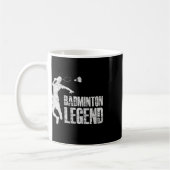 Mug Badminton Legend Racket Shuttle Joueur Badminton (Gauche)