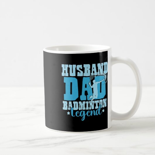 Mug Badminton Legends Retro Shuttle Hommes's Badminto (Droite)