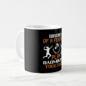 Mug Badminton - Oiseaux d'une plume (Devant gauche)