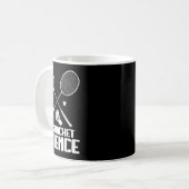 Mug Badminton Racket Science Shutter Joueur Badminton (Devant gauche)