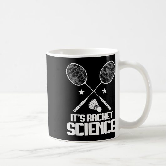 Mug Badminton Racket Science Shutter Joueur Badminton (Droite)