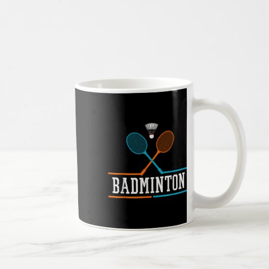 Mug Badminton Racket Shutt Team Coach Badminton Play (Droite)