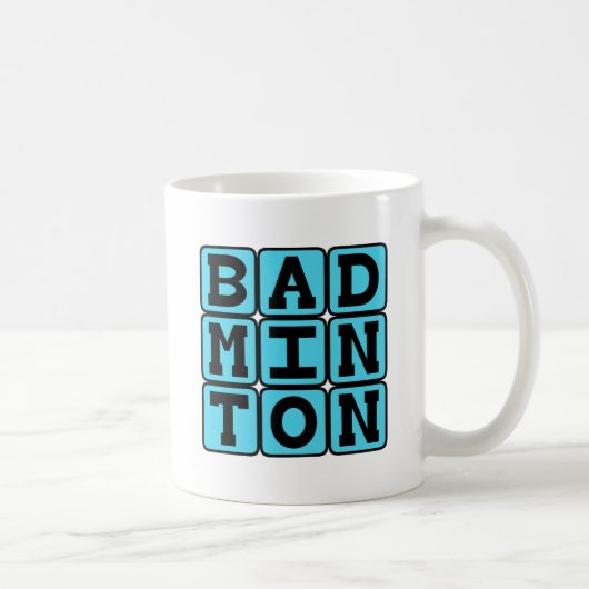 Mug Badminton, Sport De Raquette (Droite)