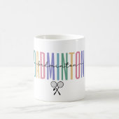 Mug Badminton Sportif & Élégant (Centre)