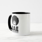 Mug BAE : Femme noire africaine noire et éduquée (Devant gauche)