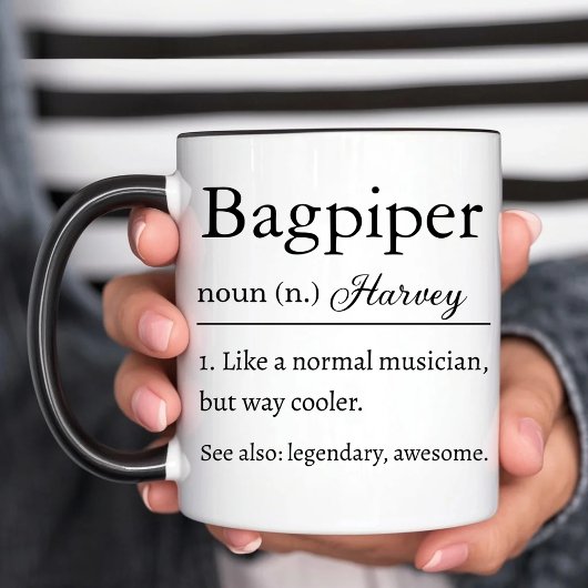 Mug Bagpiper Définition Drôle