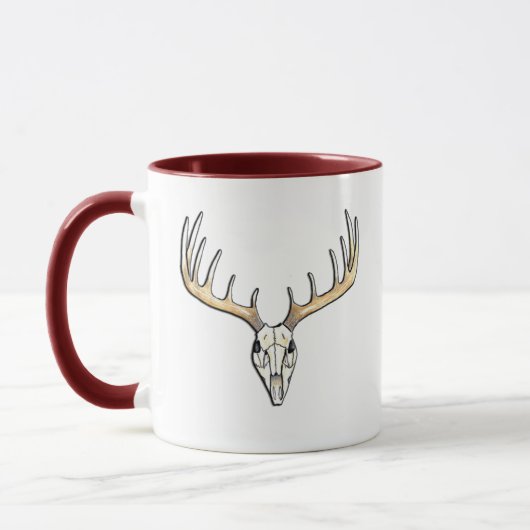 Mug Bague de cerfs blancs Gros colliers (Gauche)