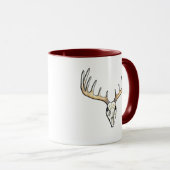 Mug Bague de cerfs blancs Gros colliers (Devant droit)